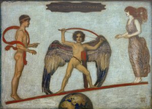 The Love Swing by Franz von Stuck